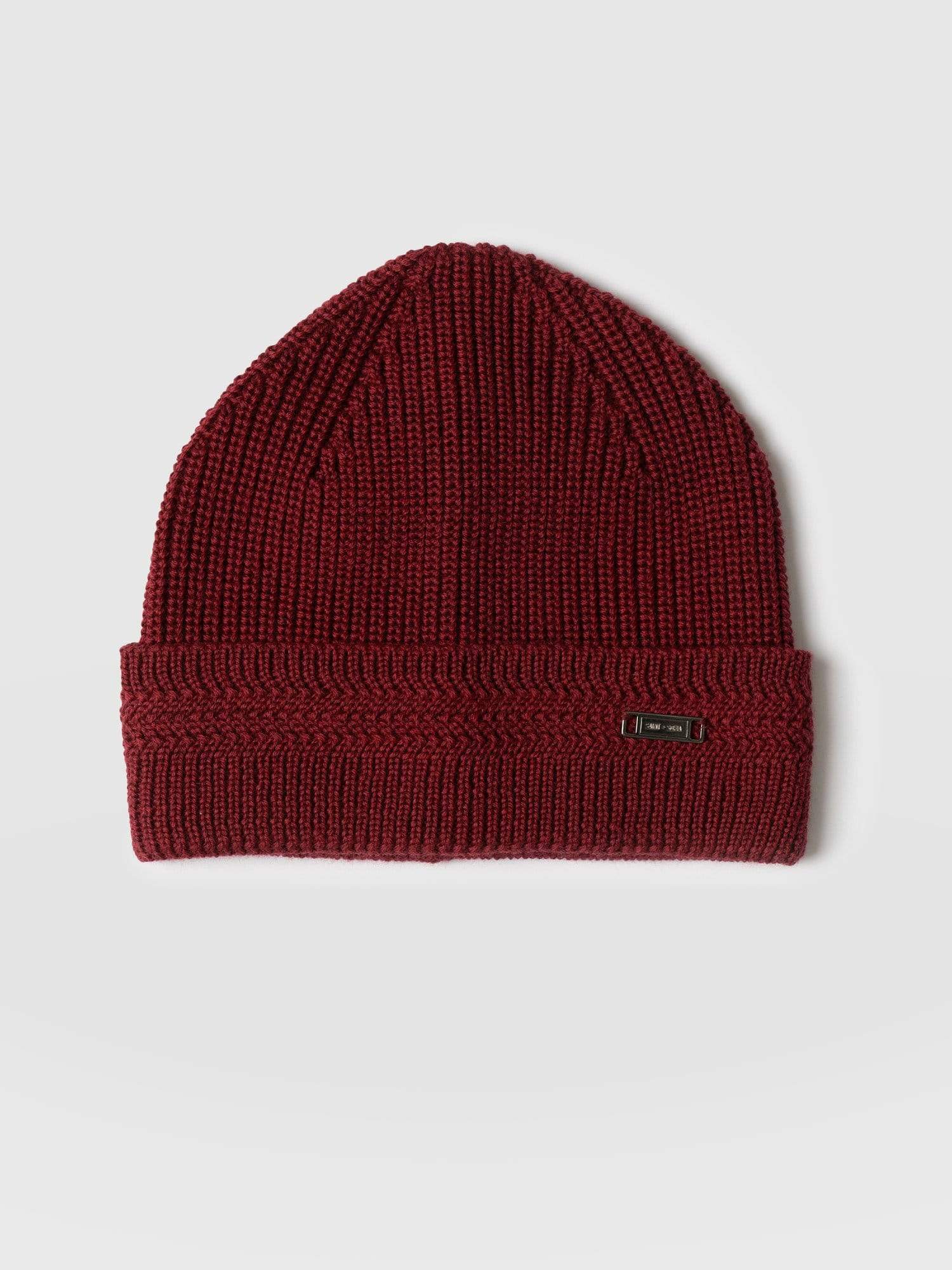 Merino Beanie - Deep Red